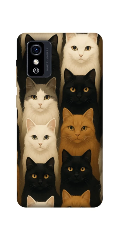 Чехол на ZTE Blade L9 Colorful Cat Collage фото 1 Чехол на ZTE Blade L9 Colorful Cat Collage фото 1 из 1