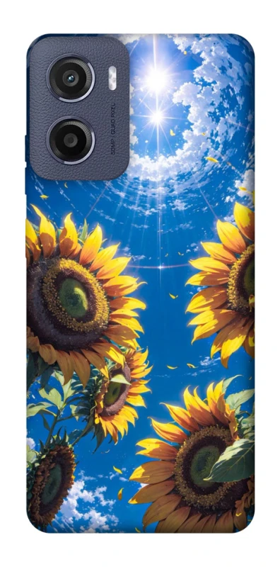 Чохол на Motorola Moto E15 Sunflowers фото 1 з 1