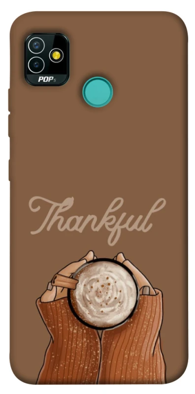 Чохол на TECNO POP 5 Thankful coffee фото 1 з 1