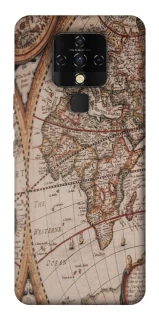 Чехол на TECNO Camon 16 SE Карта путешествий фото 1 из 1