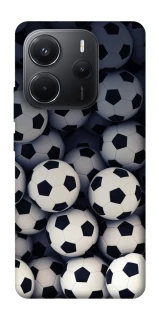 Чехол на Xiaomi Redmi Note 14 4G (Int. version) Футбольные мячи фото 1 из 1
