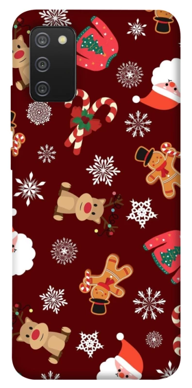 Чехол на Samsung Galaxy A02s Новогодний v6 фото 1 из 1