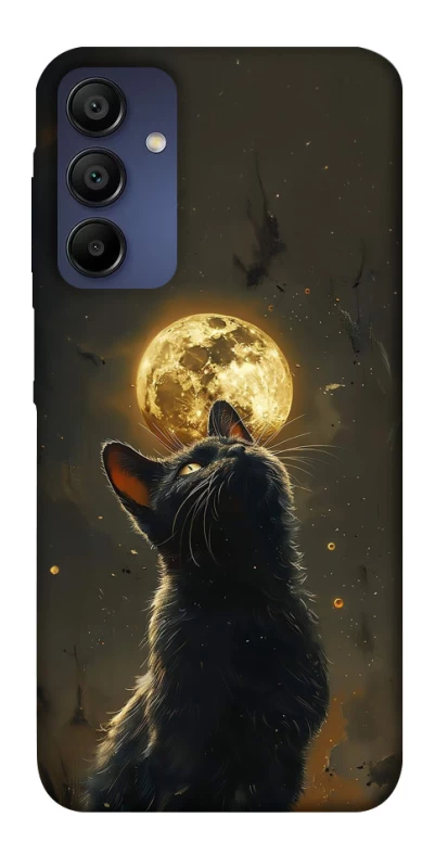 Чохол на Samsung Galaxy A15 4G/5G Кіт під місяцем v2 фото 1 з 1