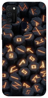 Чехол на Samsung Galaxy M21 Огненые руны фото 1 из 1