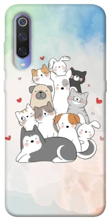 Чехол на Xiaomi Mi 9 Funny Pets ver.2 фото 1 из 1