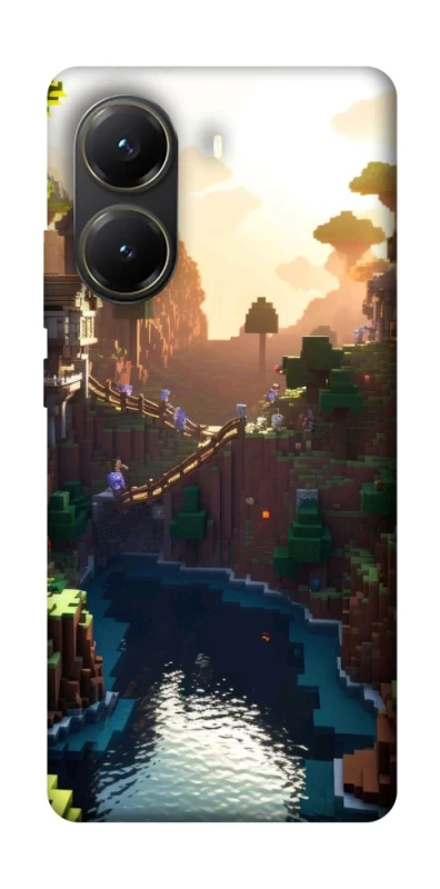 Чехол на Xiaomi Poco X6 Pro Minecraft sunset фото 1 из 1