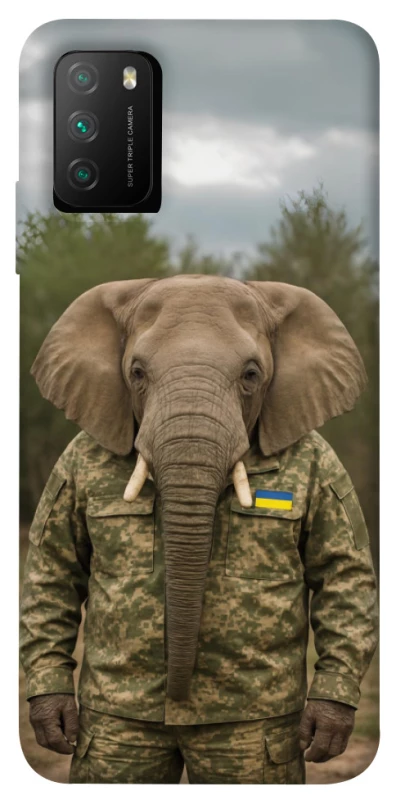 Чохол на Xiaomi Poco M3 Слон захисник фото 1 з 1