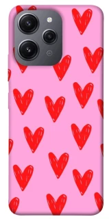 Чехол на Xiaomi Redmi 12 Red hearts 2 фото 1 из 1