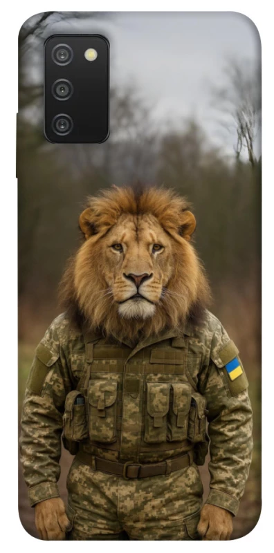 Чехол на Samsung Galaxy A03s Лев защитник фото 1 из 1