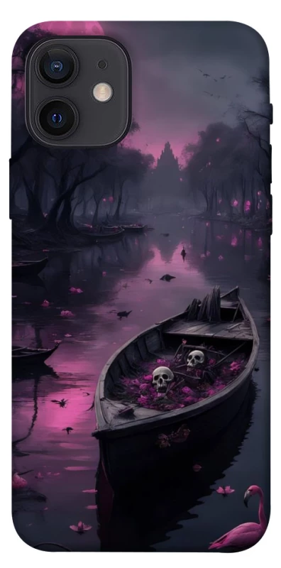 Чохол на Apple iPhone 12 (6.1") Boat and flamingo фото 1 з 1