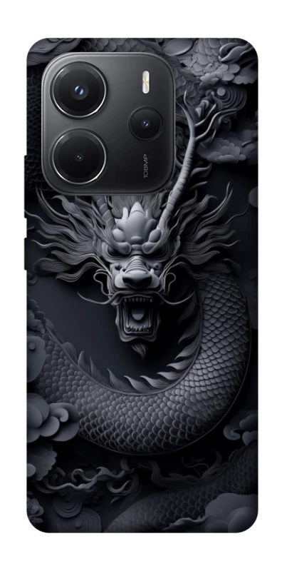 Чехол на Xiaomi Redmi Note 14 4G (Int. version) black dragon фото 1 из 1