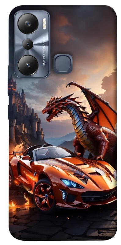 Чохол на Infinix Hot 20i Сar and dragon фото 1 з 1