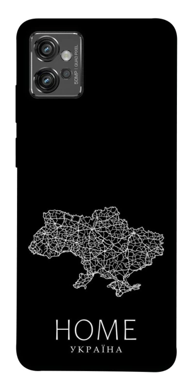 Чохол на Motorola Moto G32 Ukraine black map фото 1 з 1