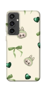 Чохол на Samsung Galaxy S24 FE Labubu Green Heart фото 1 з 1