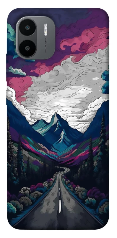 Чехол на Xiaomi Redmi A1+ / Poco C50 / A2+ Нарисованные горы фото 1 из 1