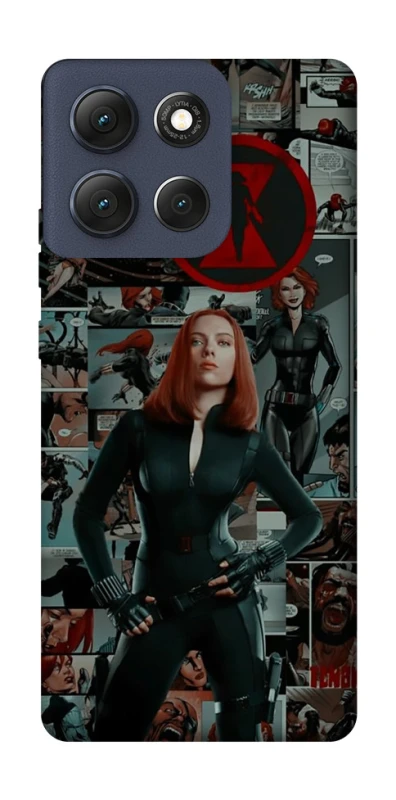 Чохол на Motorola Moto G86 Black Widow фото 1 з 1