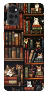 Чохол на Motorola Moto G22 Cats & Books фото 1 з 1