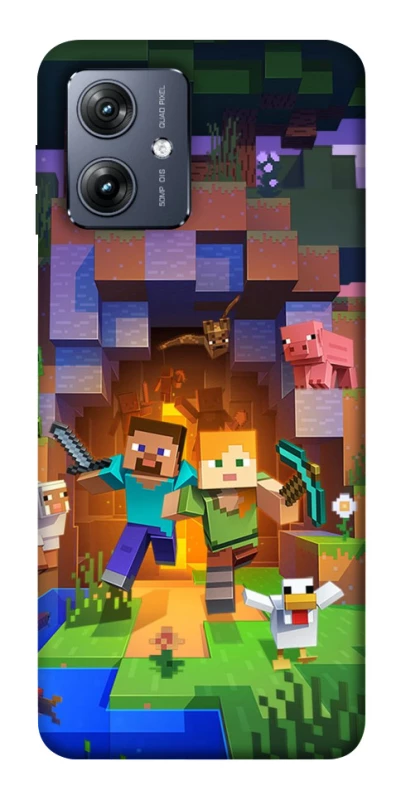 Чохол на Motorola Moto G54 Minecraft game фото 1 з 1