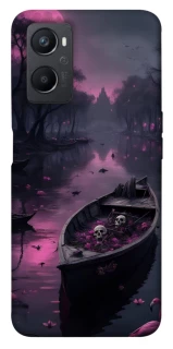 Чехол на Oppo A96 Boat and flamingo фото 1 из 1