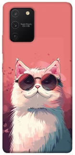 Чехол на Samsung Galaxy S10 Lite Сat with glasses фото 1 из 1