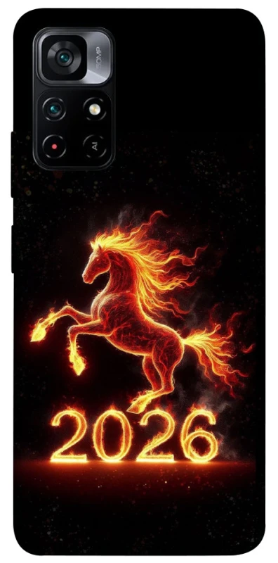 Чохол на Xiaomi Poco M4 Pro 5G Red Fire Horse ver.1 фото 1 з 1
