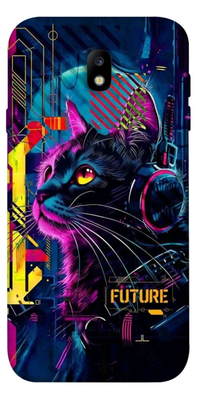 Чехол на Samsung J730 Galaxy J7 (2017) Cyber Cat v2 фото 1 из 1