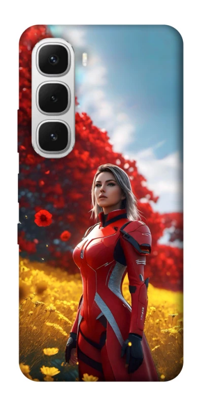 Чохол на Infinix Hot 60i Cyber space girl ver.5 фото 1 з 1