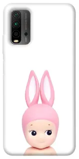 Чехол на Xiaomi Redmi 9T Minimal Bunny Peek фото 1 из 1