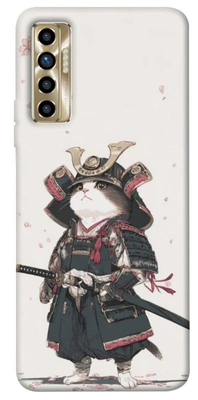 Чохол на TECNO Camon 17P Samurai Cat Warrior фото 1 з 1