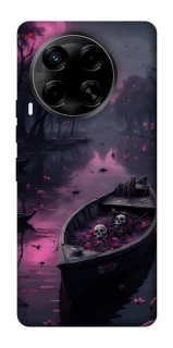 Чехол на TECNO Camon 30 (CL6) Boat and flamingo фото 1 из 1