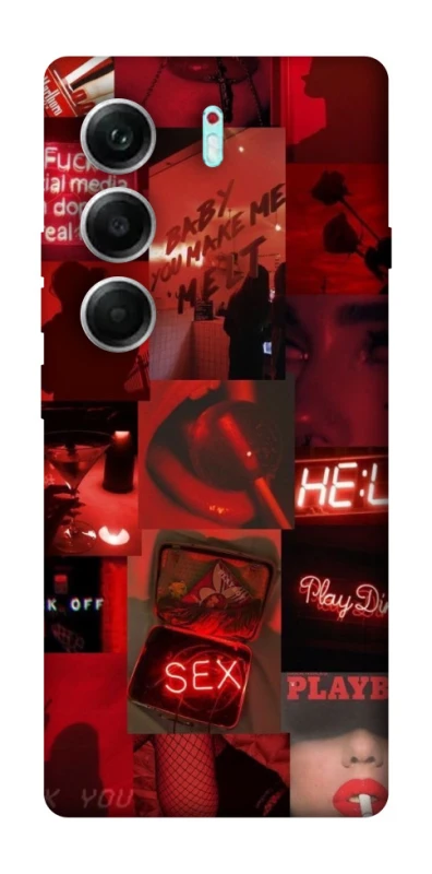 Чехол на Tecno Camon 40 Pro 5G Love collage ver.3 фото 1 из 1