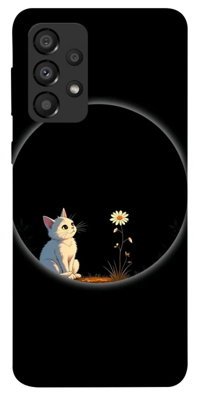 Чехол на Samsung Galaxy A33 5G Cat and flower фото 1 из 1