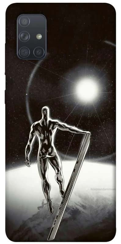 Чохол на Samsung Galaxy A71 Срібний серфер фото 1 з 1