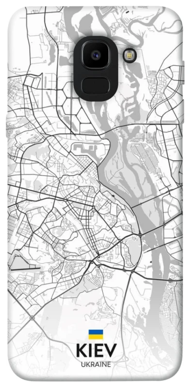 Чохол на Samsung J600F Galaxy J6 (2018) Kiev white map фото 1 з 1