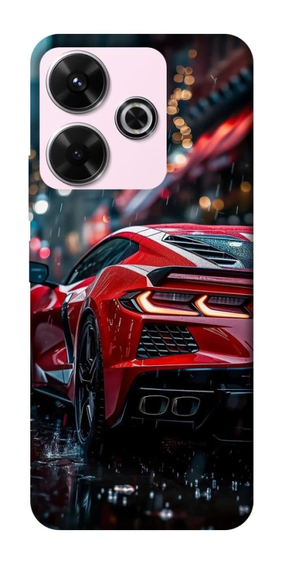 Чехол на Xiaomi Redmi 13 4G Red sports car фото 1 из 1