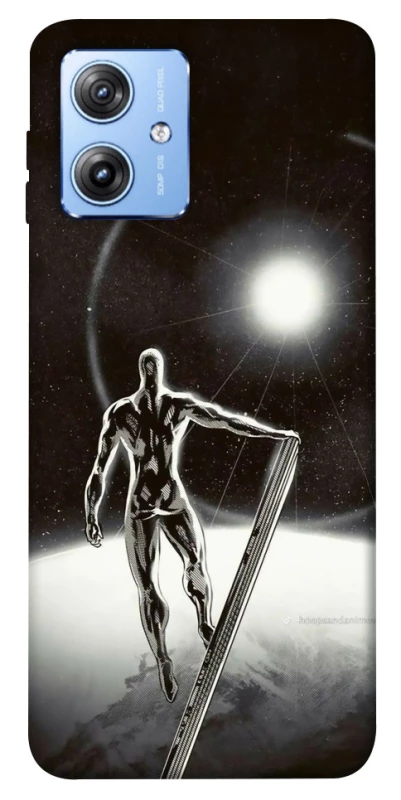 Чехол на Motorola Moto G84 Серебряный сёрфер фото 1 из 1