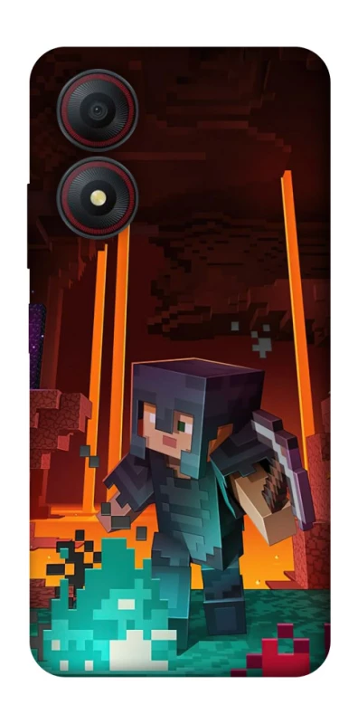Чохол на ZTE Blade A34 4G Minecraft game adventure фото 1 з 1