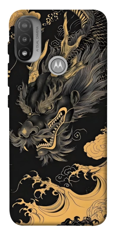 Чохол на Motorola Moto E20 gold dragon фото 1 з 1