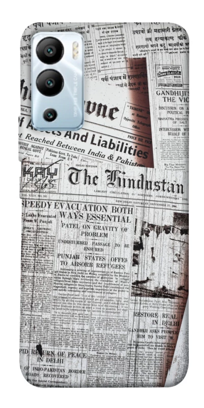 Чохол на Infinix Hot 12i Газети фото 1 з 1