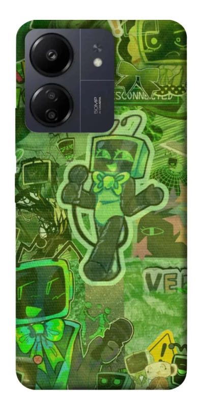 Чохол на Xiaomi Poco C65 Dandysworld tv green theme фото 1 з 1