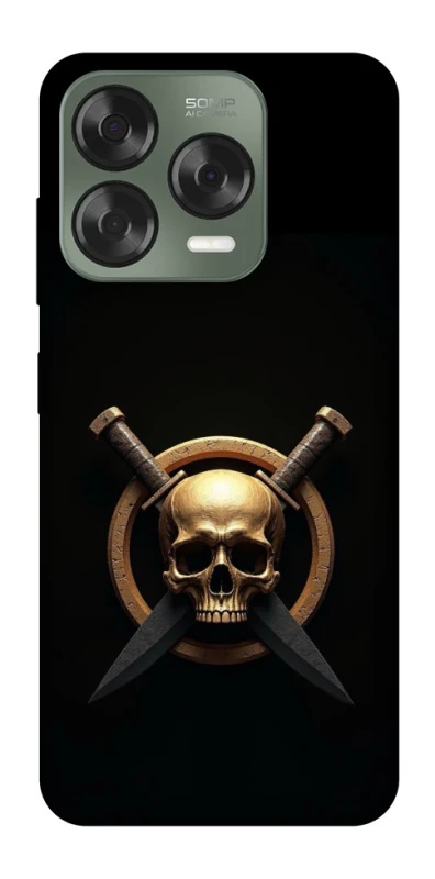 Чохол на ZTE Nubia V70 Design Golden Skull фото 1 з 1