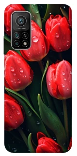 Чохол на Xiaomi Mi 10T Червоні тюльпани фото 1 з 1