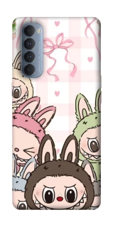 Чохол на Oppo Reno 4 Pro All Labubu 2 фото 1 з 1