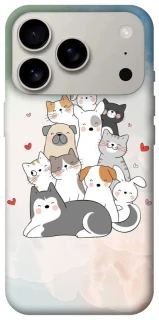 Чохол на Apple iPhone 17 Pro (6.3") Funny Pets ver.2 фото 1 з 1