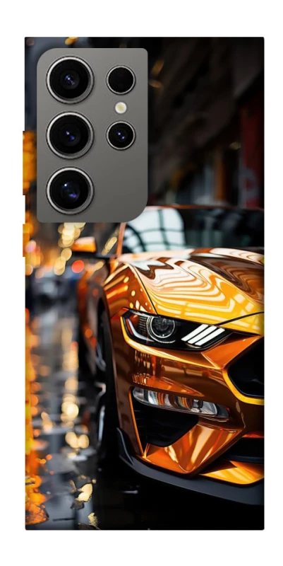 Чохол на Samsung Galaxy S24 Ultra Golden sports car фото 1 з 1
