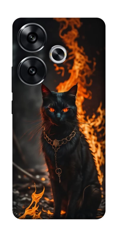 Чохол на Xiaomi Poco F6 Вогняний кіт фото 1 з 1