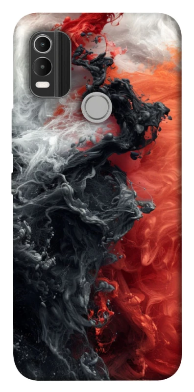 Чохол на Nokia C21 Plus Black and Red фото 1 з 1