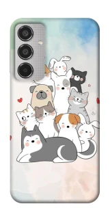 Чохол на Samsung Galaxy M35 Funny Pets ver.2 фото 1 з 1