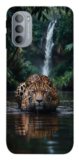 Чехол на Motorola Moto G31 Leopard in water фото 1 из 1