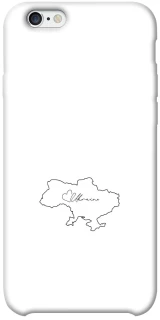 Чохол на Apple iPhone 6/6s plus (5.5") Ukraine map фото 1 з 1
